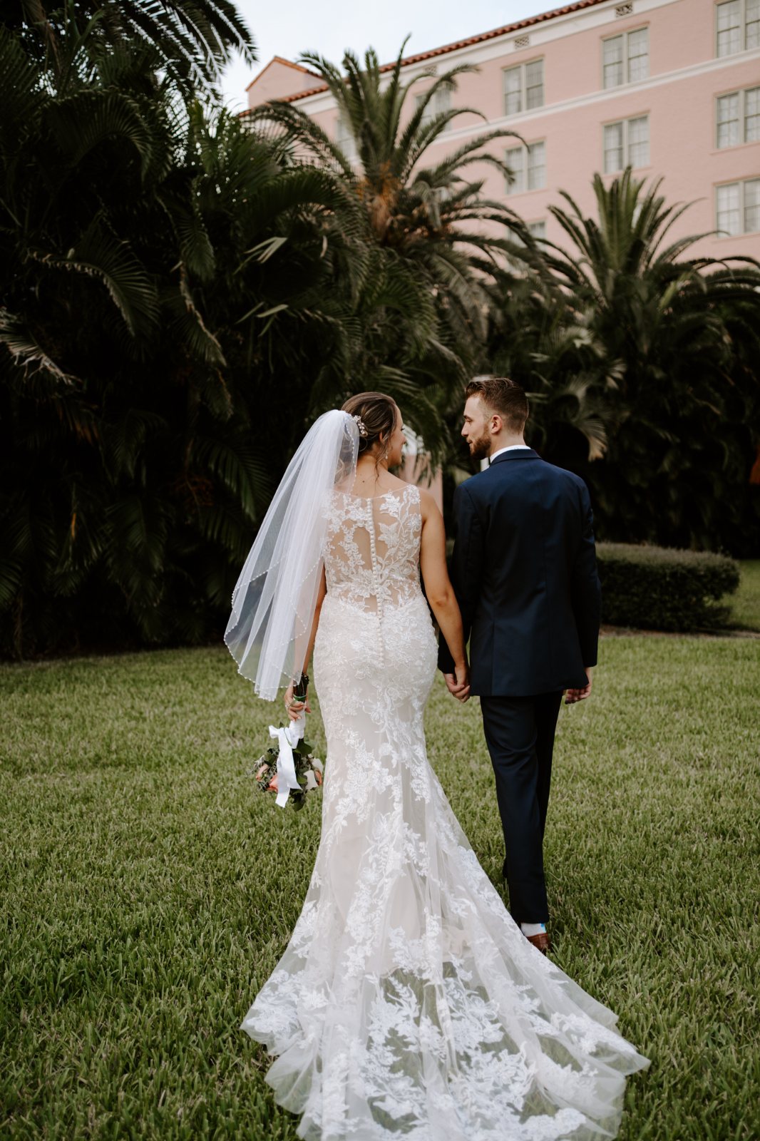 Destination bride at a waterfront hotel suite — The Bronze Lily, St. Petersburg, FL