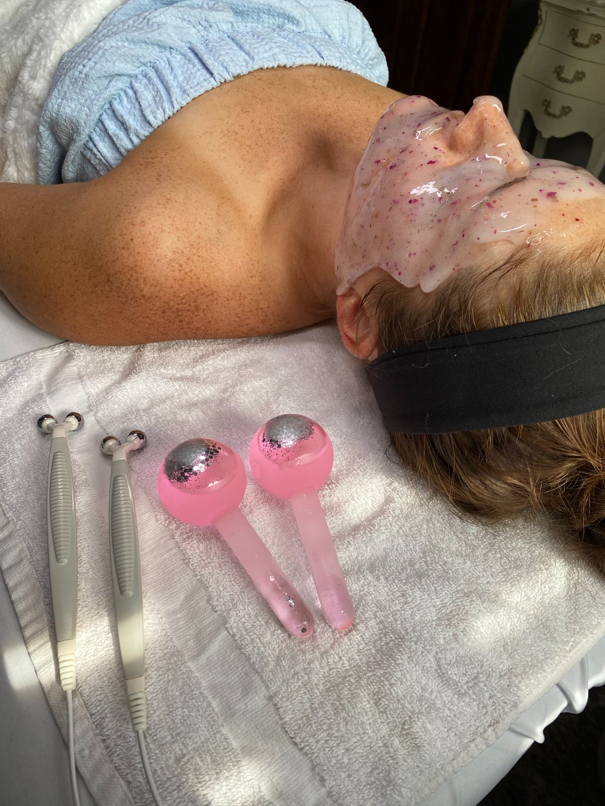 Clinical facial treatment — client work — The Bronze Lily, St. Petersburg, FL